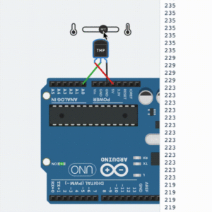 Sensor TMP36 at the Arduino